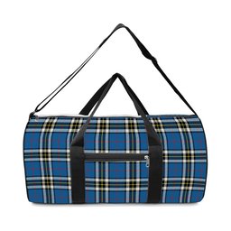 ScotsTee Shop Scottish Thomson Dress Blue Modern Crest Tartan Travel Bags