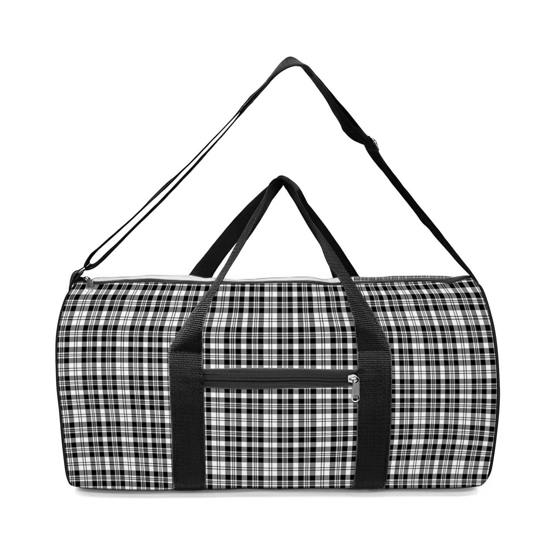 ScotsTee Shop Scottish Scott Black and White Modern Crest Tartan Travel Bags