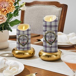 ScotsTee Shop Scottish Alexander of Menstry Dress Ancient Crest Tartan Flameless Candles