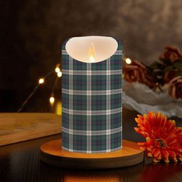 ScotsTee Shop Scottish Blair Dress Modern Crest Tartan Flameless Candles