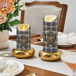 ScotsTee Shop Scottish Cameron of Erracht Dress Ancient Crest Tartan Flameless Candles