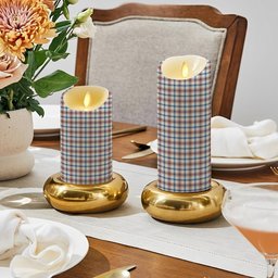 ScotsTee Shop Scottish Boswell Dress Ancient Crest Tartan Flameless Candles