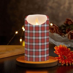 ScotsTee Shop Scottish Brodie Dress Ancient Crest Tartan Flameless Candles