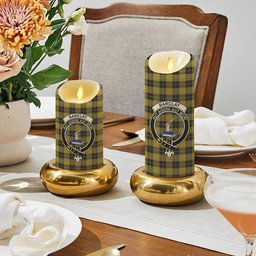 ScotsTee Shop Scottish Barclay Dress Crest Tartan Flameless Candles