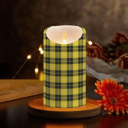 ScotsTee Shop Scottish Barclay Dress Modern Crest Tartan Flameless Candles