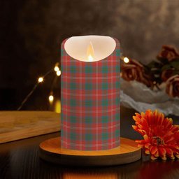 ScotsTee Shop Scottish Chisholm of Strathglass Ancient Crest Tartan Flameless Candles