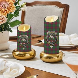 ScotsTee Shop Scottish Cranston Dress Crest Tartan Flameless Candles