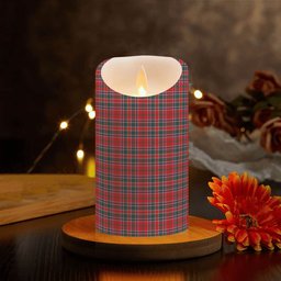 ScotsTee Shop Scottish Donald of Lochmaddy Modern Crest Tartan Flameless Candles