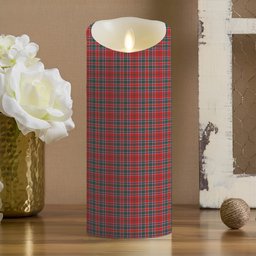 ScotsTee Shop Scottish Donald of Lochmaddy Modern Crest Tartan Flameless Candles