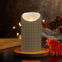ScotsTee Shop Scottish Dalrymple of Castleton #2 Modern Crest Tartan Flameless Candles