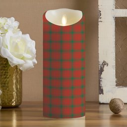 ScotsTee Shop Scottish Donald of the Isles Red Ancient Crest Tartan Flameless Candles