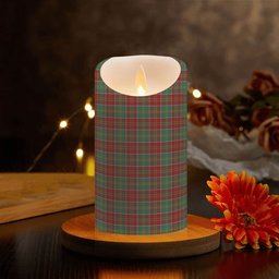 ScotsTee Shop Scottish Donald of Kingsburgh Crest Tartan Flameless Candles