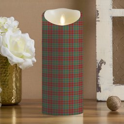 ScotsTee Shop Scottish Donald of Kingsburgh Crest Tartan Flameless Candles