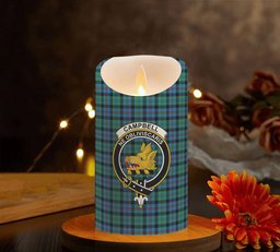 ScotsTee Shop Scottish Campbel of Cawdor Ancient Crest Tartan Flameless Candles