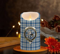 ScotsTee Shop Scottish Craig Paisley Ancient Crest Tartan Flameless Candles