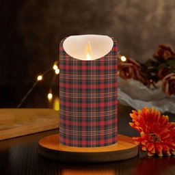 ScotsTee Shop Scottish Colville Modern Crest Tartan Flameless Candles