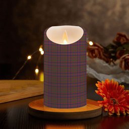 ScotsTee Shop Scottish Donald of Boisdale Crest Tartan Flameless Candles