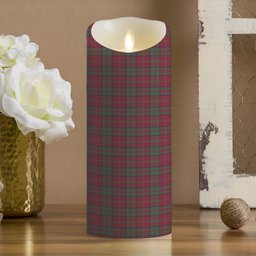 ScotsTee Shop Scottish Donald of Glencoe Modern Crest Tartan Flameless Candles