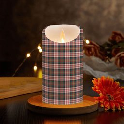 ScotsTee Shop Scottish Carnegie Dress Modern Crest Tartan Flameless Candles