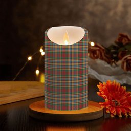 ScotsTee Shop Scottish Chattan Chief of Clan Crest Tartan Flameless Candles