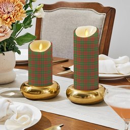 ScotsTee Shop Scottish Donald of Kingsburgh Ancient Crest Tartan Flameless Candles