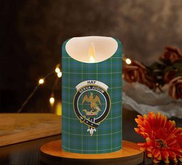 ScotsTee Shop Scottish Hay Hunting Crest Tartan Flameless Candles