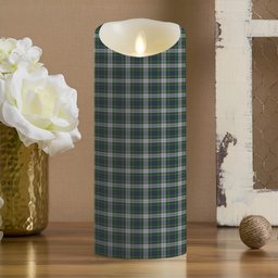 ScotsTee Shop Scottish Forbes Dress Crest Tartan Flameless Candles