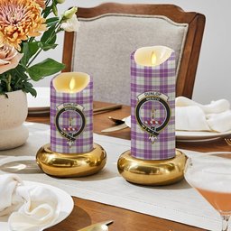 ScotsTee Shop Scottish Dunlop Dress Ancient Crest Tartan Flameless Candles