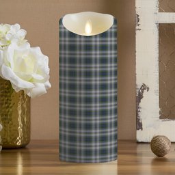 ScotsTee Shop Scottish Gordon Dress 3 Crest Tartan Flameless Candles