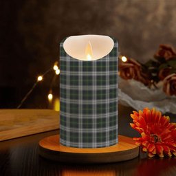 ScotsTee Shop Scottish Gordon Dress MacGregor-Hastie Crest Tartan Flameless Candles