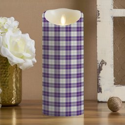 ScotsTee Shop Scottish Dunlop Dress Modern Crest Tartan Flameless Candles