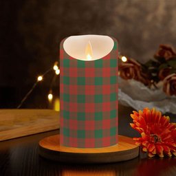 ScotsTee Shop Scottish Erskine Ancient Crest Tartan Flameless Candles