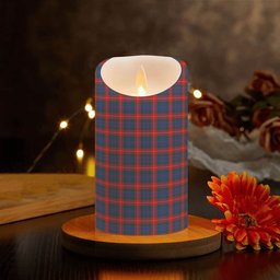 ScotsTee Shop Scottish Fraser of Lovat Modern Crest Tartan Flameless Candles