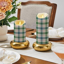 ScotsTee Shop Scottish Guthrie Dress Ancient Crest Tartan Flameless Candles