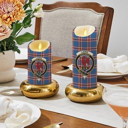 ScotsTee Shop Scottish Laing of Archiestown Ancient Crest Tartan Flameless Candles