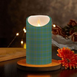 ScotsTee Shop Scottish Hunter of Hunterston Ancient Crest Tartan Flameless Candles