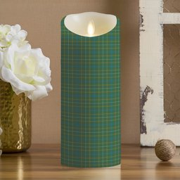 ScotsTee Shop Scottish Kennedy Irish Modern Crest Tartan Flameless Candles