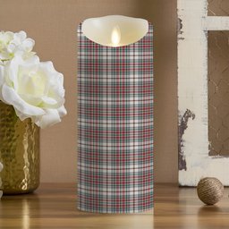 ScotsTee Shop Scottish MacBain Dress Modern Crest Tartan Flameless Candles