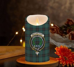 ScotsTee Shop Scottish MacArthur-Fox Hunting Modern Crest Tartan Flameless Candles