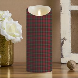 ScotsTee Shop Scottish Lindsay #2 Ancient Clan Crest Tartan Flameless Candles