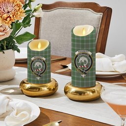 ScotsTee Shop Scottish Kennedy Ancient Clan Crest Tartan Flameless Candles