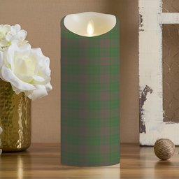 ScotsTee Shop Scottish MacAlister of Glenbarr Hunting Ancient Crest Tartan Flameless Candles
