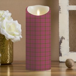 ScotsTee Shop Scottish Lumsden of Clova Ancient Crest Tartan Flameless Candles