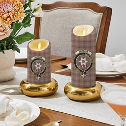 ScotsTee Shop Scottish Jardine of Castlemilk Ancient Crest Tartan Flameless Candles