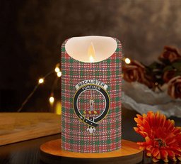 ScotsTee Shop Scottish MacAlister Ancient Clan Crest Tartan Flameless Candles