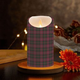 ScotsTee Shop Scottish Hunter of Bute Crest Tartan Flameless Candles