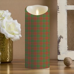 ScotsTee Shop Scottish MacDonald of Kingsburgh Ancient Crest Tartan Flameless Candles