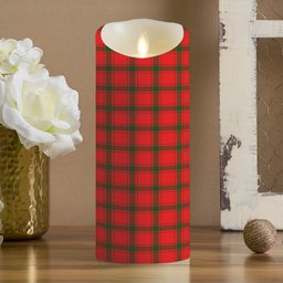 ScotsTee Shop Scottish MacDonald of Sleat SC Crest Tartan Flameless Candles