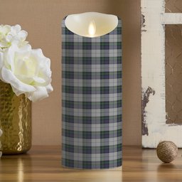 ScotsTee Shop Scottish MacKenzie Dress 3 Crest Tartan Flameless Candles
