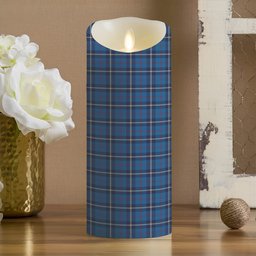 ScotsTee Shop Scottish MacRae of America Modern Crest Tartan Flameless Candles